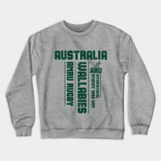 ARU Australia Rugby Union Wallabies Fan Memorabilia Crewneck Sweatshirt